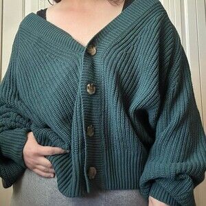 A New Day Women's Green Cardigan